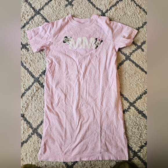 Disney Uniqlo Mini Mouse Colab T Shirt Dress 9/10 Years - Picture 1 of 5